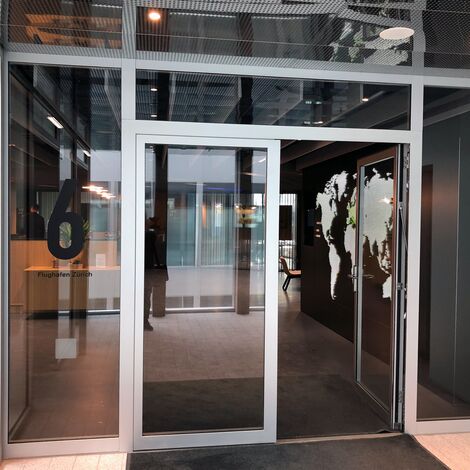 thermfix vario Facciate, fuego light Porte, unico Porte and presto 50 Porte - The Circle, Zurich located in Zürich, Svizzera